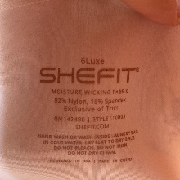 Shefit Flex sports bra pink rose gold women’s 6 Luxe 6 XL EUC blush - Picture 4 of 6
